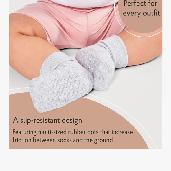 CozyWay Toddler Socks With Grippers Non Slip Girls and Boys 12 Pack 1-3 Years - Picture 3 of 3